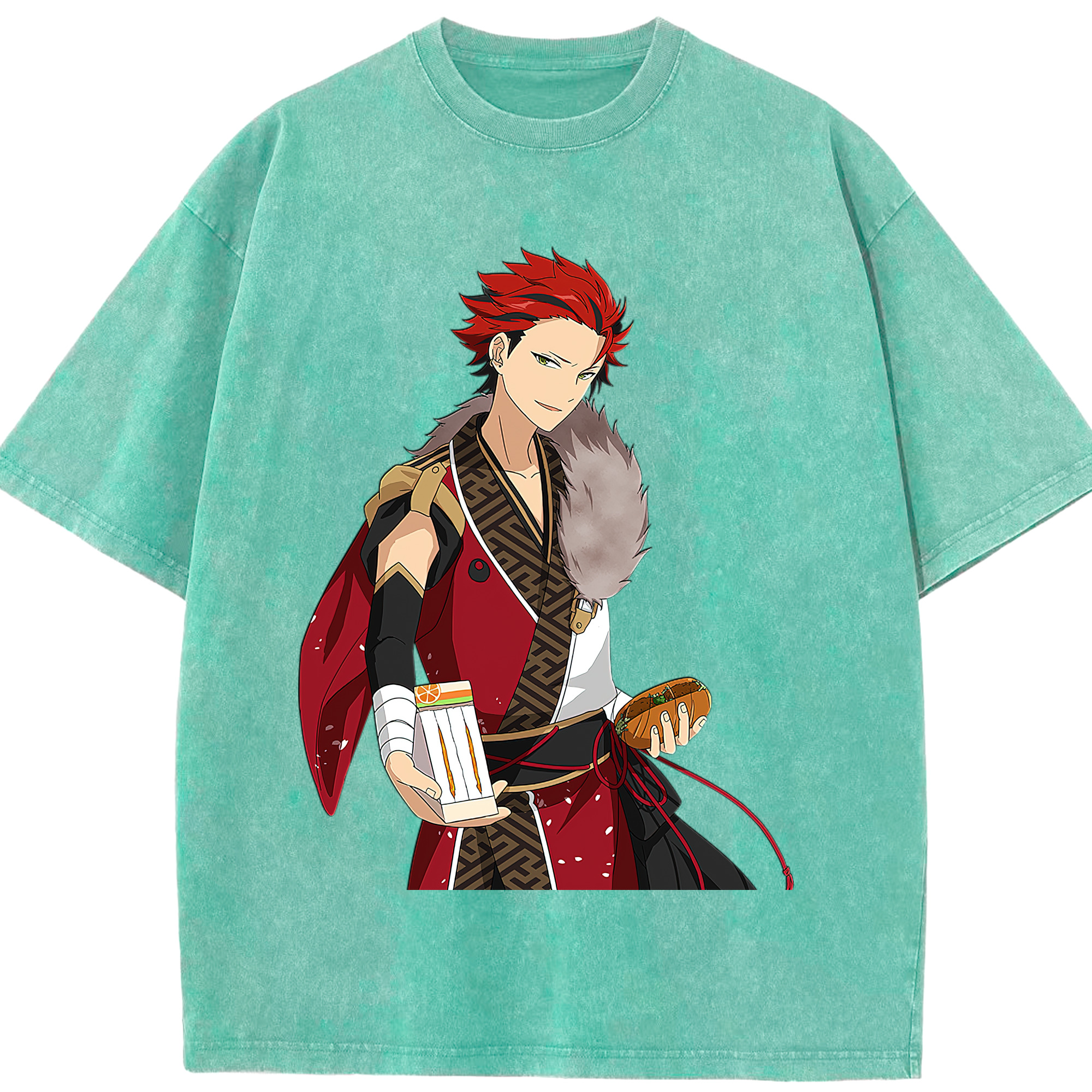 （画像用） あんさんぶるスターズ! Ensemble Stars 綿100% ヴィンテージ風 半袖Tシャツ（フロントプリント）